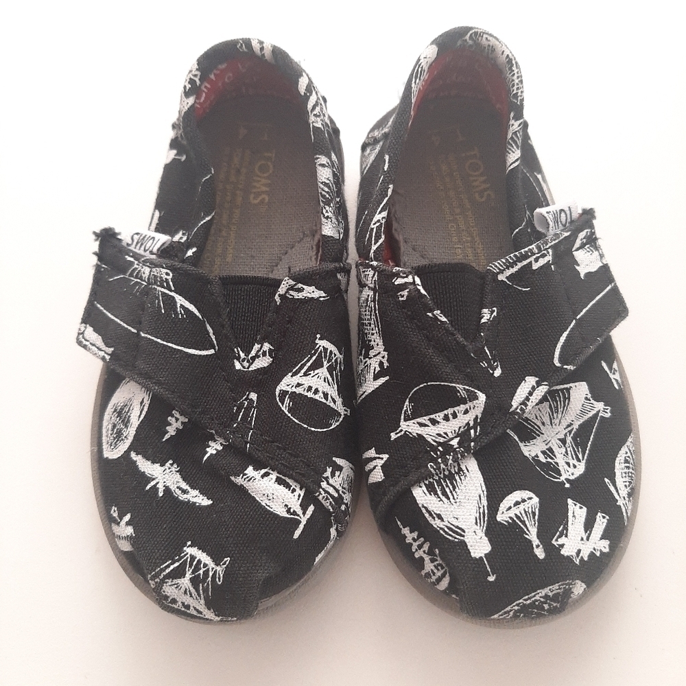 Toms Baby Alpargata Slip on Shoes size T4 - Picture 2 of 12